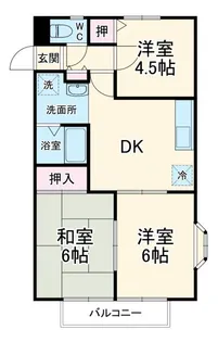 クレールメゾンA【1階】の間取り