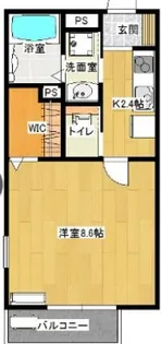 ル プレジール【1階】の間取り