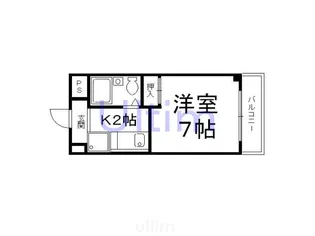 メルディアキューブ観月橋【1階】の間取り