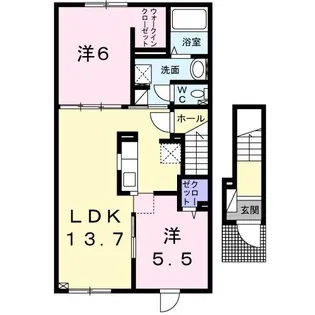 プルミエ II【2階】の間取り