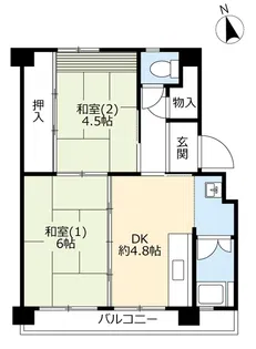 UR有野【5階】の間取り