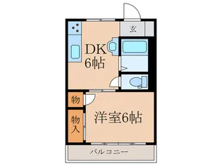 シャト-ミナトB【2階】の間取り
