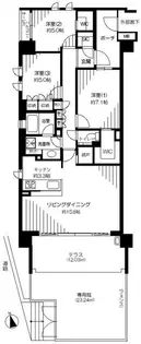 世田谷千歳台ガーデン&レジデンス【1階】の間取り