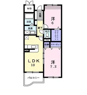 ハミングスクエアA【3階】の間取り