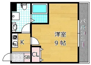 クレシア森南【1階】の間取り
