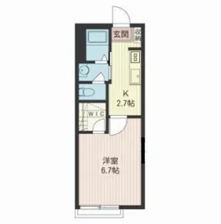 シャルマン南立川【1階】の間取り