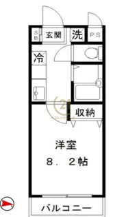 ファン早稲田【2階】の間取り