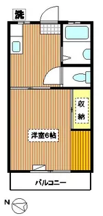 コーポグリーンバレー【1階】の間取り