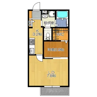 ディアVP【1階】の間取り