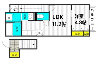 El Ambar(エル アンバル)【2階】の間取り