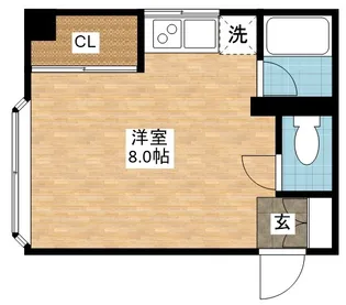 山口ビル【4階】の間取り