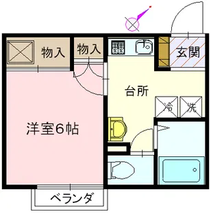 コーポジュネス1【1階】の間取り