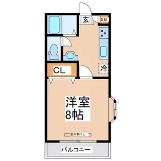 サンハイツ永村【1階】の間取り