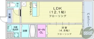 メゾンド桜【3階】の間取り
