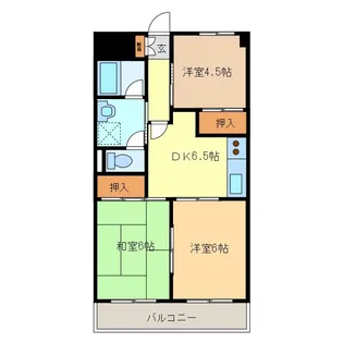 3DKの間取り画像