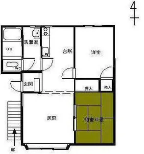 アルカディア・コンノ【2階】の間取り