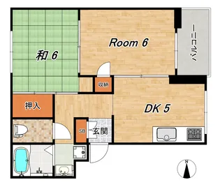 マンション角屋【3階】の間取り
