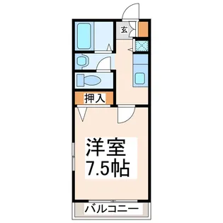 ロイヤルハイツ大窪【4階】の間取り