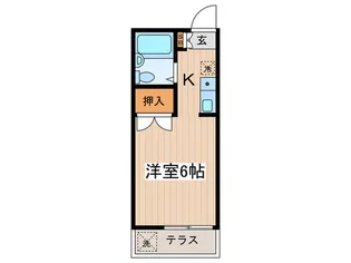 サニーハイツ大澤【1階】の間取り