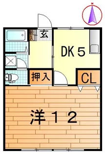 イーストハイツ【2階】の間取り
