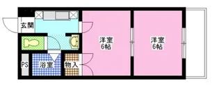 ハピネスプラザ【4階】の間取り