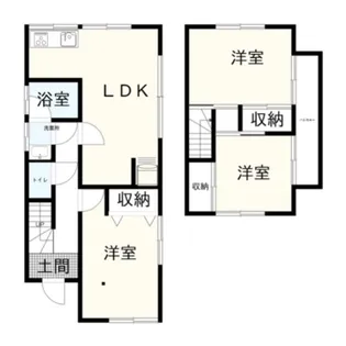 神奈川県厚木市妻田西3【一戸建】の間取り