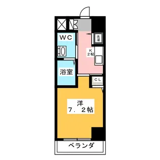 ヴァンデュール名古屋御器所【2階】の間取り