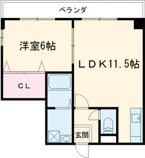 レレーヴ・アクア【2階】の間取り