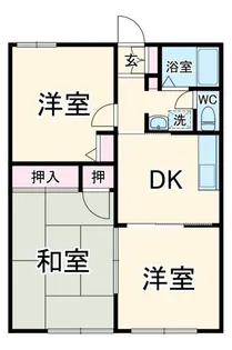 グランメール萱田【1階】の間取り
