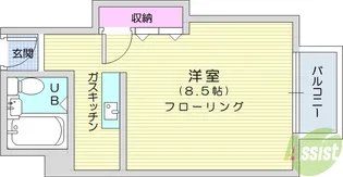 仙台錦町ハルヤマテラス【7階】の間取り
