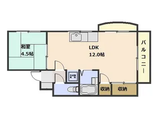 吉島マンション【3階】の間取り