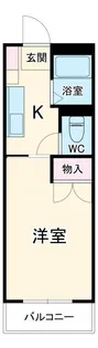1Kの間取り画像
