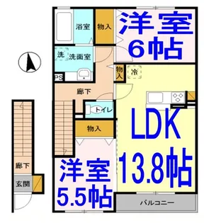 水明館【2階】の間取り