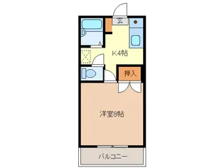 クォーツヴィラ【1階】の間取り