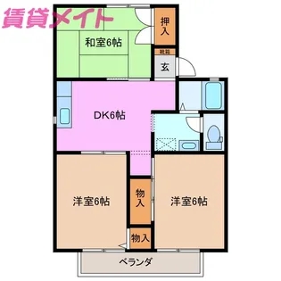 グリーンヒルズ A棟【1階】の間取り
