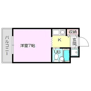 ジョイフル上新庄【4階】の間取り