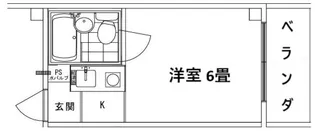 野江サンマンション【2階】の間取り
