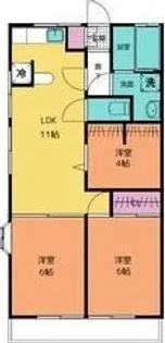 フォレスト・ハイム【3階】の間取り