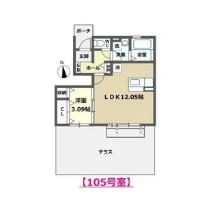 FRIENDLY SQUARE N(フレンドリースクエア エヌ) B棟【1階】の間取り