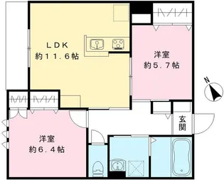 Jardin vert【1階】の間取り