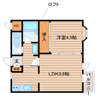 ロイヤルヒルズ木町I【3階】の間取り