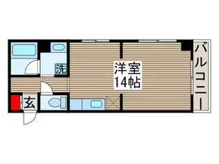 行徳倶楽部【6階】の間取り