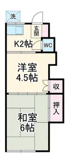 第2清和荘【2階】の間取り