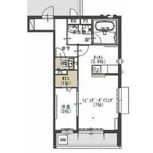 M.グラード【2階】の間取り