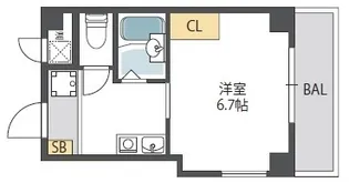 サンガ梅田【3階】の間取り