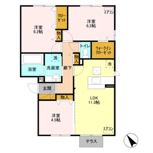 グレイスA【2階】の間取り