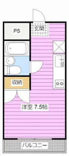 1Rの間取り画像