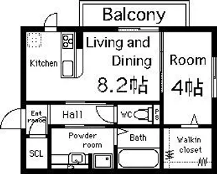 大阪府大阪市東住吉区針中野3【アパート】の間取り