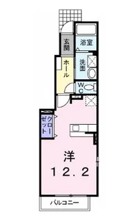 高知県香南市野市町西野【アパート】の間取り