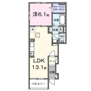 GREENAWAYII【1階】の間取り